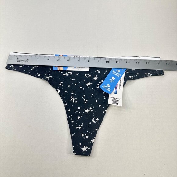 Jockey Women's Size Large Panty Thong Essentials Celestial Black New With Tags - Picture 9 of 11